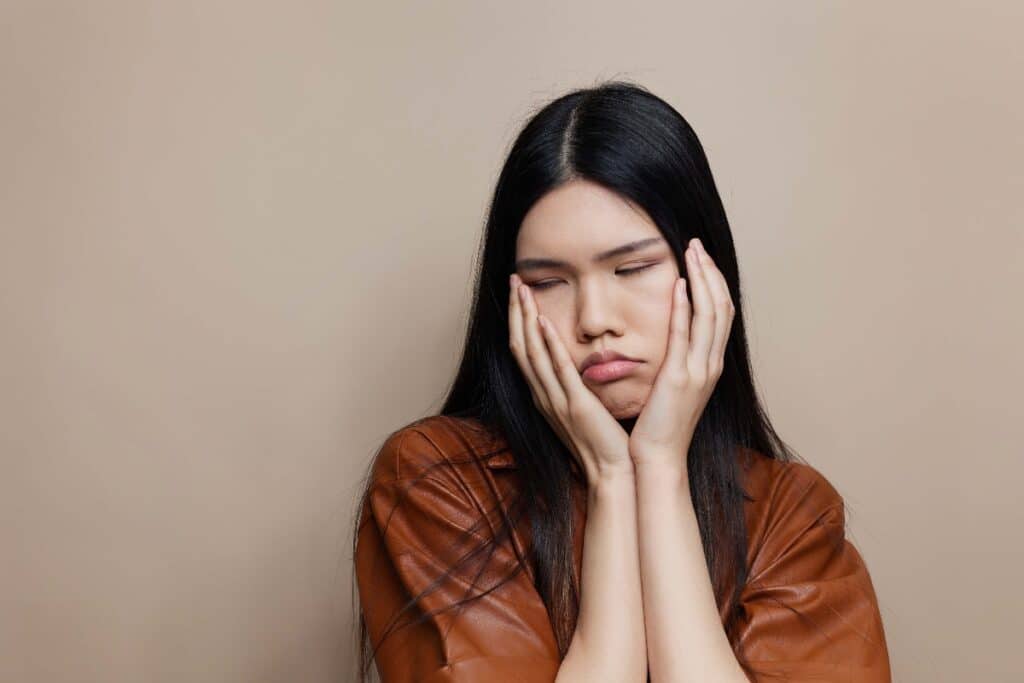 Woman struggling from the long-term effects of cocaine use